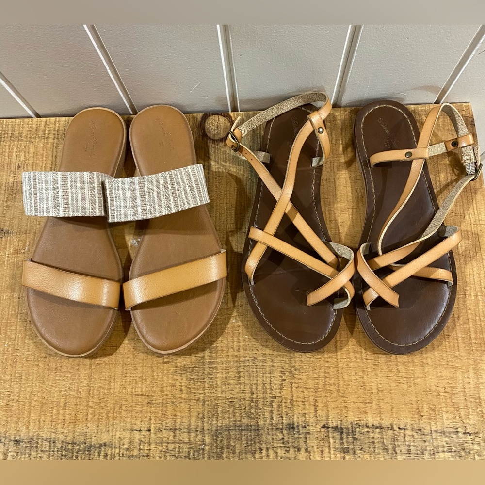 Universal Thread Tan Sandals Comfortable Summer Footwear